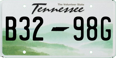 TN license plate B3298G
