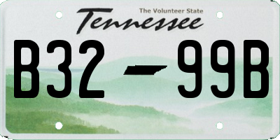 TN license plate B3299B