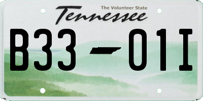TN license plate B3301I