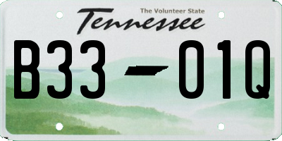 TN license plate B3301Q
