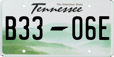 TN license plate B3306E