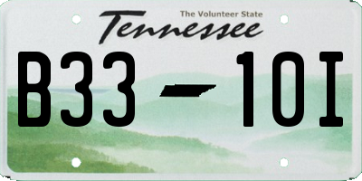 TN license plate B3310I