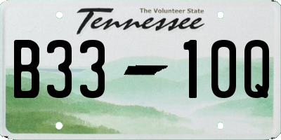 TN license plate B3310Q