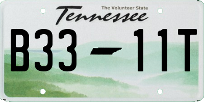 TN license plate B3311T