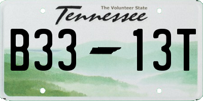 TN license plate B3313T