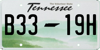 TN license plate B3319H