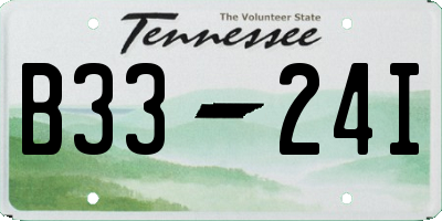 TN license plate B3324I