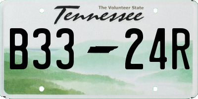 TN license plate B3324R
