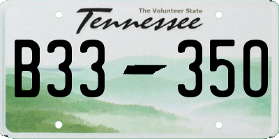 TN license plate B3335O