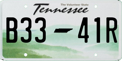 TN license plate B3341R