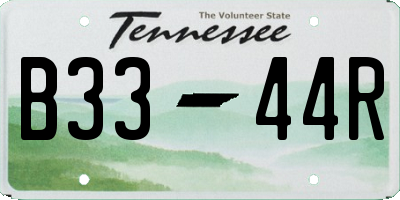 TN license plate B3344R