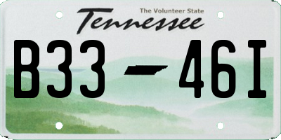TN license plate B3346I