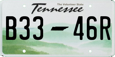 TN license plate B3346R