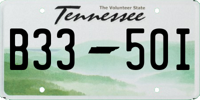 TN license plate B3350I