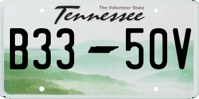 TN license plate B3350V