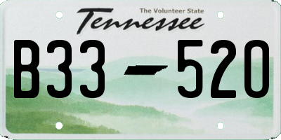 TN license plate B3352O