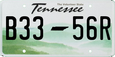 TN license plate B3356R