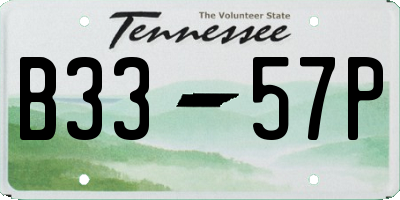 TN license plate B3357P