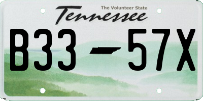 TN license plate B3357X