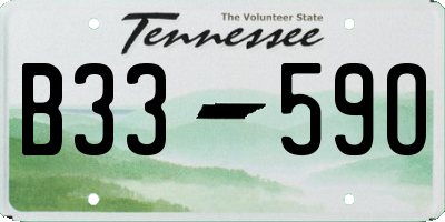 TN license plate B3359O