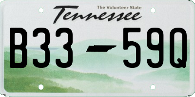 TN license plate B3359Q