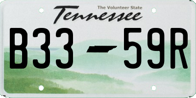 TN license plate B3359R