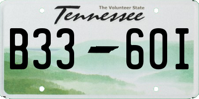 TN license plate B3360I
