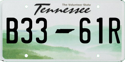 TN license plate B3361R