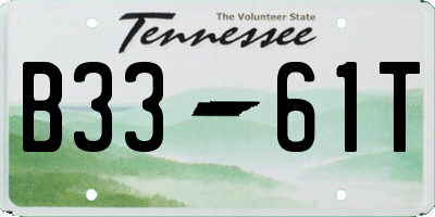 TN license plate B3361T