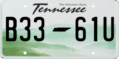 TN license plate B3361U