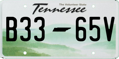TN license plate B3365V