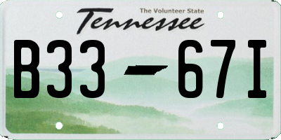 TN license plate B3367I