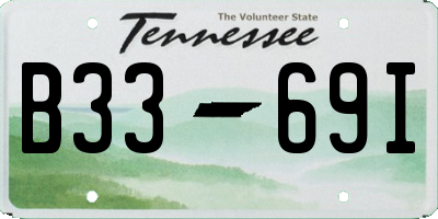 TN license plate B3369I