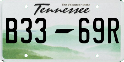 TN license plate B3369R