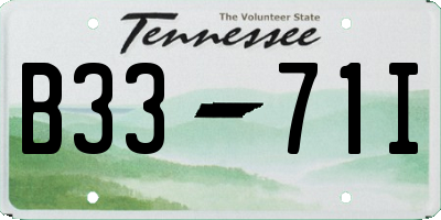 TN license plate B3371I