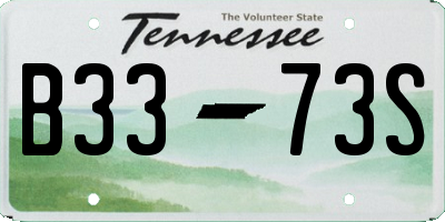 TN license plate B3373S