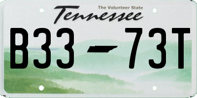 TN license plate B3373T