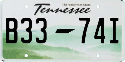 TN license plate B3374I