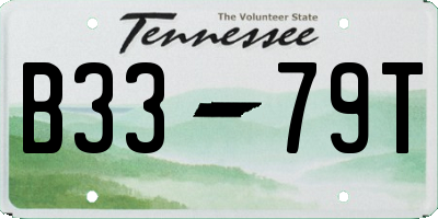 TN license plate B3379T