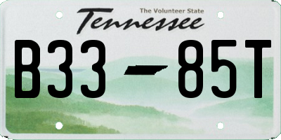 TN license plate B3385T