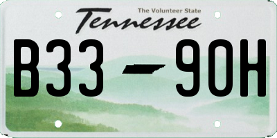 TN license plate B3390H