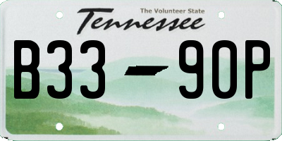 TN license plate B3390P