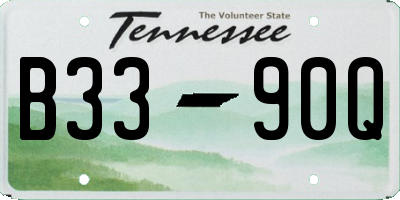 TN license plate B3390Q