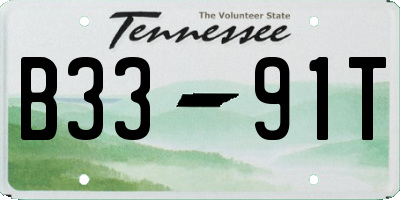 TN license plate B3391T