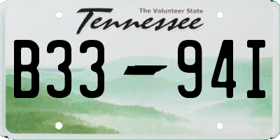 TN license plate B3394I