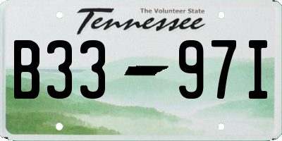 TN license plate B3397I