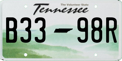 TN license plate B3398R