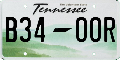 TN license plate B3400R