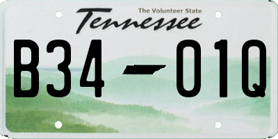 TN license plate B3401Q
