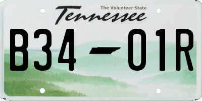 TN license plate B3401R